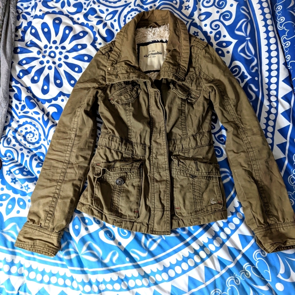 Abercrombie Army Green Coat
